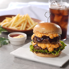 ダブルチーズバーガー　ポテトセット