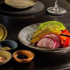 地場野菜の炭焼き盛り合わせ（ハーフ）