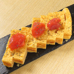明太子のせ卵焼き
