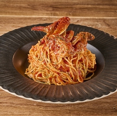 ワタリガニのトマトソース