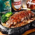 料理メニュー写真&nbsp;ベトナム風牛ハラミ鉄板焼き(140g～150g)