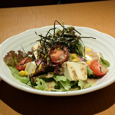 食べる胡麻ドレの豆腐サラダ