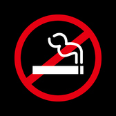 全面禁煙です。施設内喫煙スペースをご利用ください。