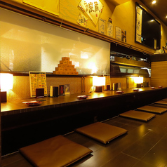 プライベート空間を楽しめます。掘りごたつカウンターのお席あり