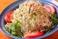 料理メニュー写真 蒸し鶏と水菜のゴマ風味サラダ