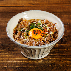 〆そば　黒毛和牛と月見そば