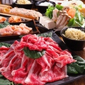 料理メニュー写真&nbsp;とろける牛しゃぶ・国産鶏などが楽しめる、とろける牛コース
