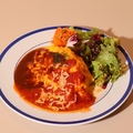 料理メニュー写真&nbsp;【Recommend】特製デミグラスとトマトのダブルソースオムライス(スタンダード/ハンバーグトッピング)