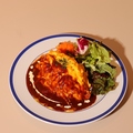 料理メニュー写真&nbsp;特製デミグラスソースのオムライス(スタンダード/ハンバーグトッピング)