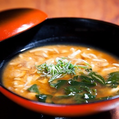 あおさのお味噌汁（赤だし）／あさりのお味噌汁（赤だし） 各