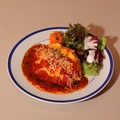 料理メニュー写真&nbsp;トマトとモッツァレラチーズのオムライス(スタンダード/ハンバーグトッピング)