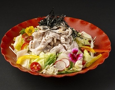 糸島の豚しゃぶと伊都野菜のごまサラダ