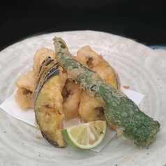 鱧と夏野菜天ぷら