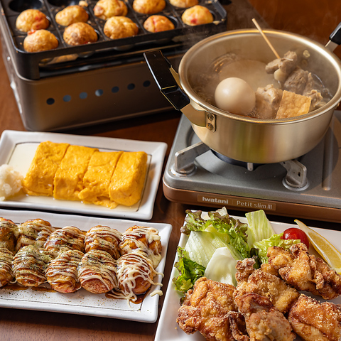 京風だし香るおでんとたこ焼きが楽しめる居酒屋です。