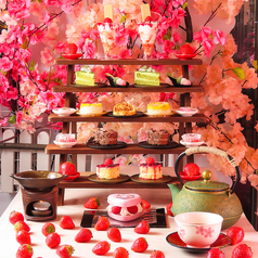 【アフタヌーンティー×女子会】SNS映え 和スイーツ　お雛カフェ　原宿のコース写真