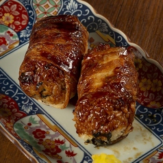 高菜ご飯の肉巻きおにぎり