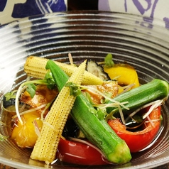 色鮮やか!夏野菜の揚げひたし