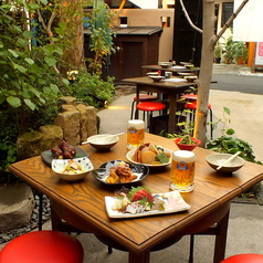 【お庭】大人気のため予約必須!仕事帰りのサク飲みにも◎