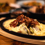 鉄板焼きチーズ　タコライス