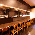 カウンター席はお1人様やデートシーンにぴったり♪