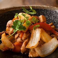 POLLO SALTADO 若鳥と野菜のバルサミコ醤油炒め