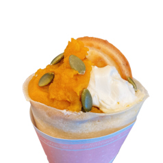 パンプキンクリームチーズクレープ