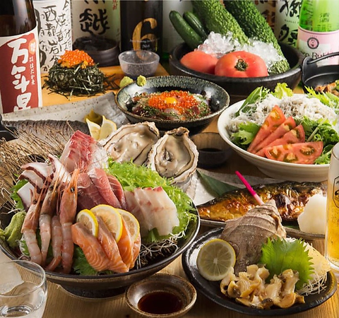 豊洲直送！海鮮和食と30種以上の日本酒を揃えた隠れ家的居酒屋。宴会コースございます