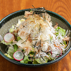 豆腐としらすのサラダ