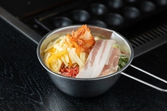 豚キムチチーズもんじゃ