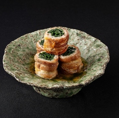 糸島豚ネギ巻き焼き
