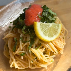 明太子と大葉の冷製パスタランチ