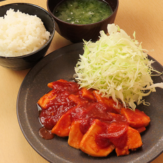 鶏チリ定食