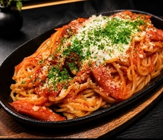 昔風ナポリタン温玉のせ