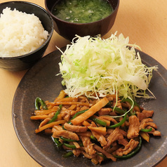 豚ヒレチンジャオ定食