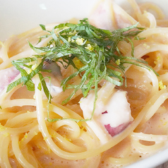 ヤリイカと明太のパスタ レモン風味