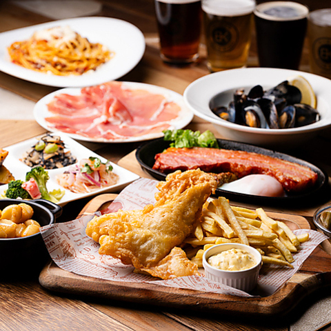 自家醸造の出来立てクラフトビールが堪能できる！こだわりのお料理と一緒にどうぞ♪