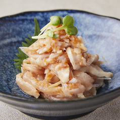 とり刺し叩き梅水晶