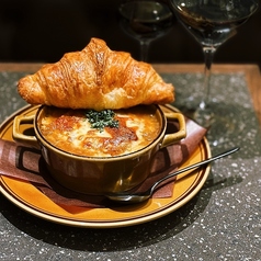 オニオングラタンスープ　クロワッサン オ ブール