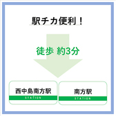 駅チカ◎　アクセス抜群！！西中島南方駅・南方駅から徒歩3分◎