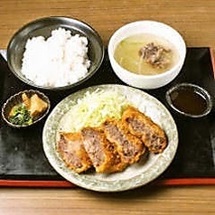 揚げ物!牛タンメンチ定食