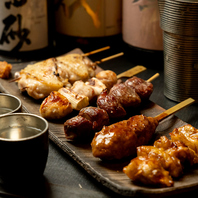 人気の串焼き5本盛り