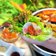 新鮮たっぷり包み野菜で食べるサムギョプサル