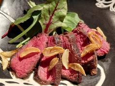 鹿肉のステーキ