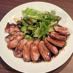 合鴨のスモーク、バルサミコのソース