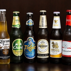 世界のビール多数ご用意しております。