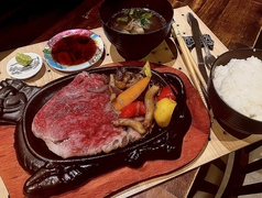 京都和牛ロースステーキ定食　肉　150g