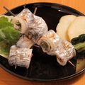料理メニュー写真 太刀魚梅肉入り串焼