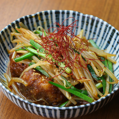 アンコウと野菜の麻婆炒め