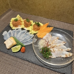 活とらふぐ刺身 3種盛