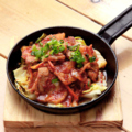 料理メニュー写真&nbsp;【名物】鉄板豚玉キムチ